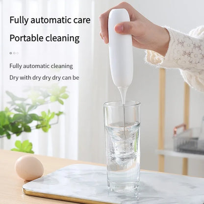 Batidor de huevos portátil con batería, mezclador automático de espuma para café y leche, herramientas de cocina