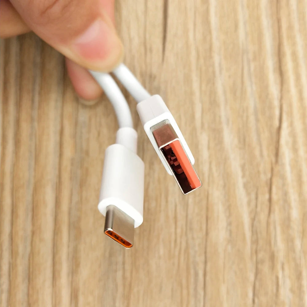 Cable USB tipo C original de Xiaomi, 6 A, 120 W, 67 W, carga rápida turbo para Mi Poco X3, X4, X5, X6, X7, F5, F6, F7, M5, M6, M7 Pro, Redmi Note 13 y 14 Pro