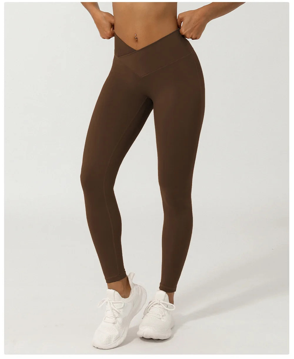 Women Sport Fitness Leggings High Waist Tights Elastic Sexy Yoga Pants Training Running Gym Quick Dry Breathable Leggings Female