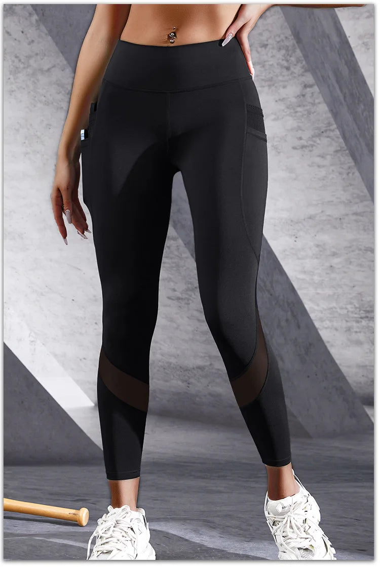 Leggings sin costuras 2024 con bolsillo para mujer, mallas suaves para entrenamiento, ropa deportiva, pantalones de yoga, cintura alta, ropa de gimnasio, leggings de spandex, novedad.