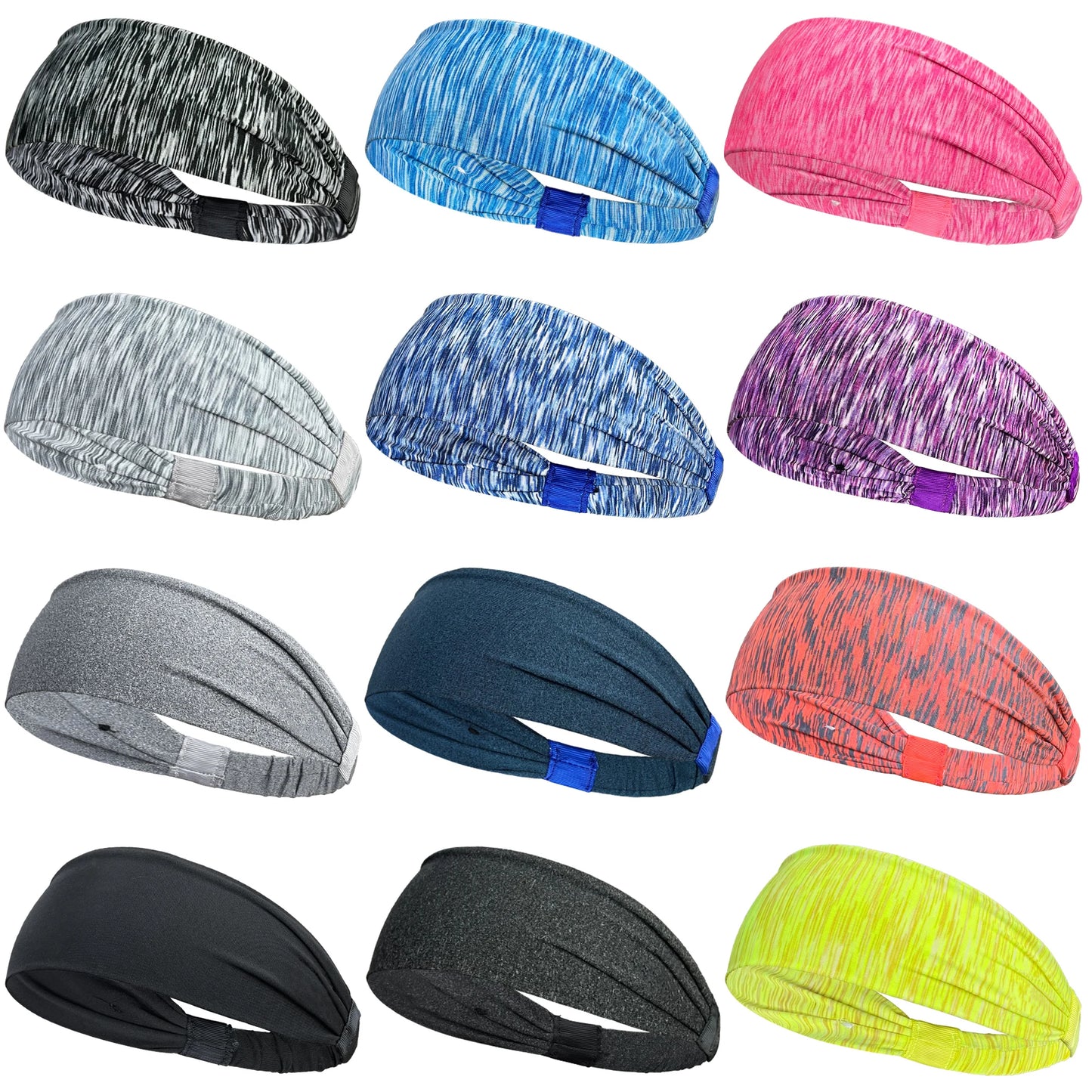 Diademas deportivas para hombre y mujer, para gimnasio, yoga, sudor, suaves y elásticas, para deportes al aire libre.