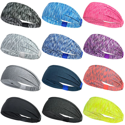 Diademas deportivas para hombre y mujer, para gimnasio, yoga, sudor, suaves y elásticas, para deportes al aire libre.