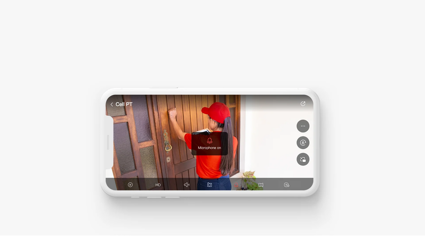 Cámara de seguridad IMOU Cell PT Lite de 3 MP con batería, paneles solares, visión nocturna a color, protección Wi-Fi y protección para exteriores.