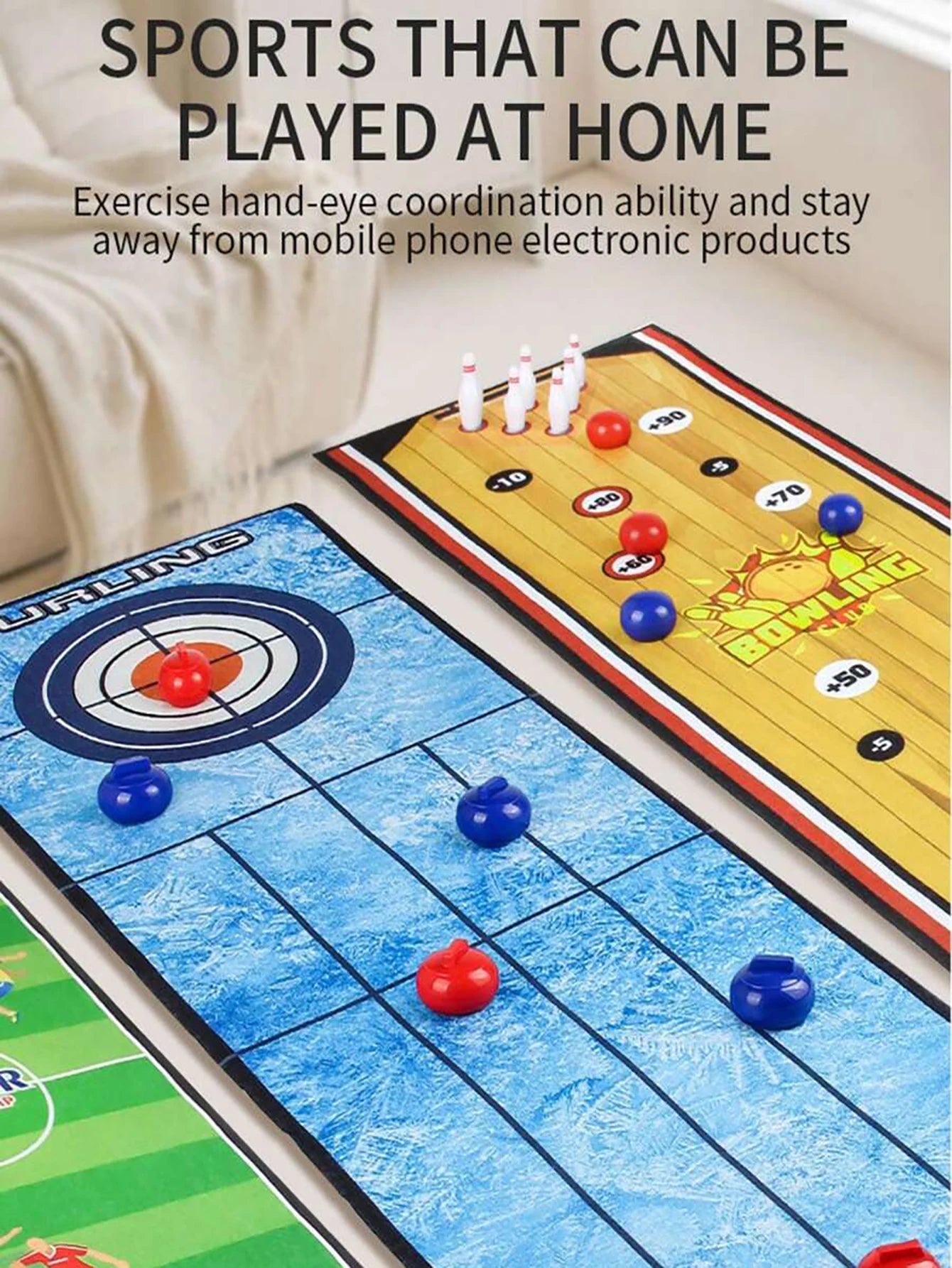 Juegos de mesa para niños, juego de estrategia de curling para la noche de juegos en familia, divertidos juegos familiares para niños y adultos, juegos de fiesta