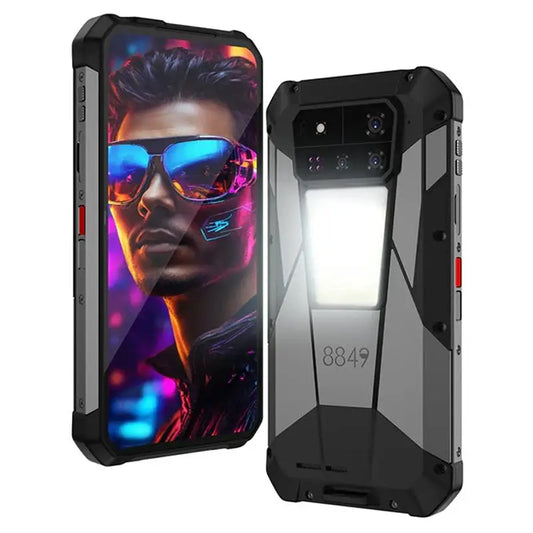 Unihertz Tank 4 Pro 5G Smartphone con proyector resistente, 36 GB de almacenamiento, 1 TB de almacenamiento interno, procesador Dimensity 8300, Android 14, pantalla AMOLED de 11600 mAh y 120 Hz. Teléfono deportivo.