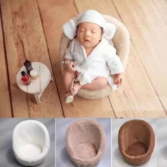 2 piezas de sofá para bebé, accesorios de fotografía para recién nacidos, silla suave de color sólido con juego de cojines y almohadas, accesorios para estudio fotográfico de bebés.