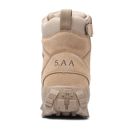 Nuevas botas de senderismo para hombre, botas tácticas de caña alta transpirables para fuerzas especiales en el desierto, botas de combate impermeables para exteriores, botas cálidas para la nieve.