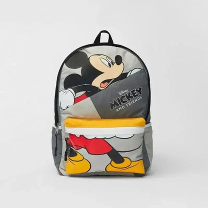 Mochila de moda con dibujos animados de Mickey Mouse de Disney, mochila escolar de lona de Minnie para mujer, mochila de gran capacidad a la moda, mochila para niñas