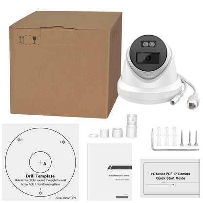 Kits de videovigilancia Hikvision 4K OEM con NVR PoE de 4 canales, reemplazan el sistema de videovigilancia con cámara IP híbrida inteligente de 8 MP DS-7604NXI-K1/4P.