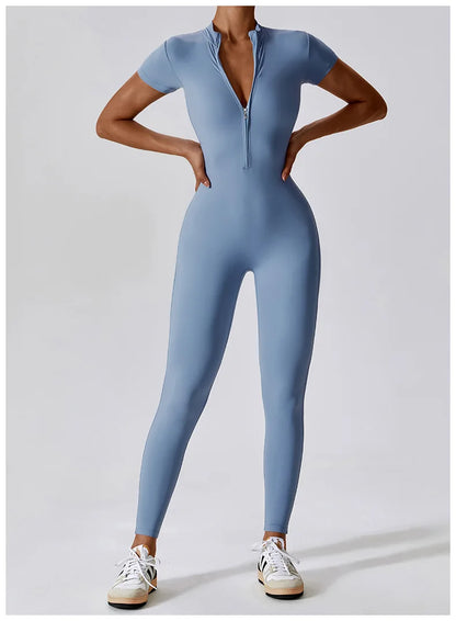 Conjunto de yoga de verano para mujer, ropa deportiva para entrenamiento, mono de gimnasio, mono deportivo siamés para mujer