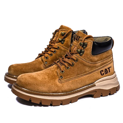 Botas de nieve para hombre, ideales para el invierno. Botas clásicas de caña alta para senderismo, con suela gruesa antideslizante y gran practicidad.