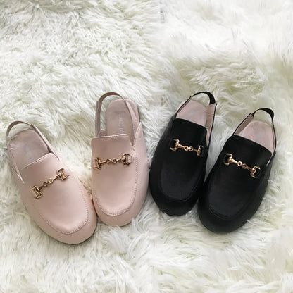 Zapatos para niños, sandalias negras para exteriores, zapatillas para niñas pequeñas, zapatos planos suaves de marca, sandalias de princesa, zapatos sin cordones de verano