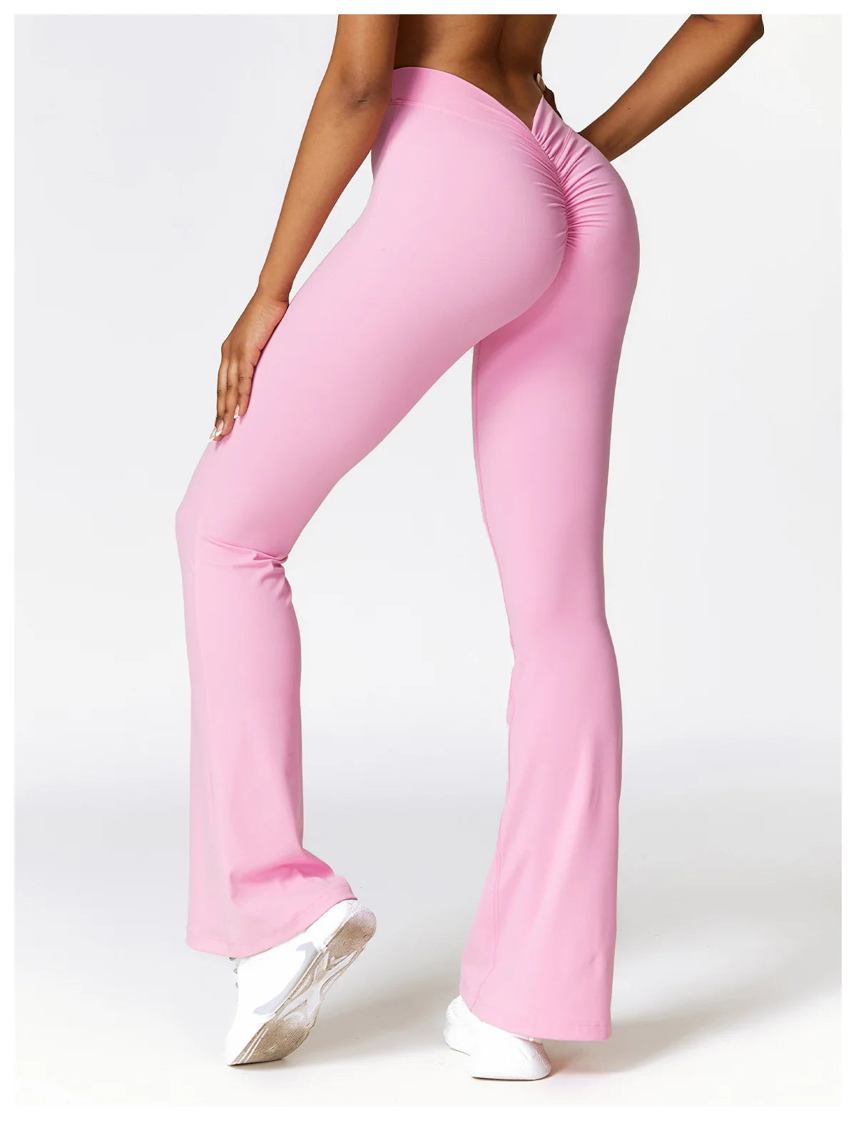 Pantalones de yoga de cintura alta y pernera acampanada para mujer, pantalones de pierna ancha para mujer, pantalones deportivos para gimnasio, entrenamiento físico, pantalones acampanados para baile latino.