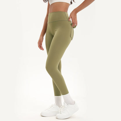 Women Yoga Legging trousers with pocket High Waist Fitness pants Cargo style Cycling Workout Gym Pants Breathable sports pants
