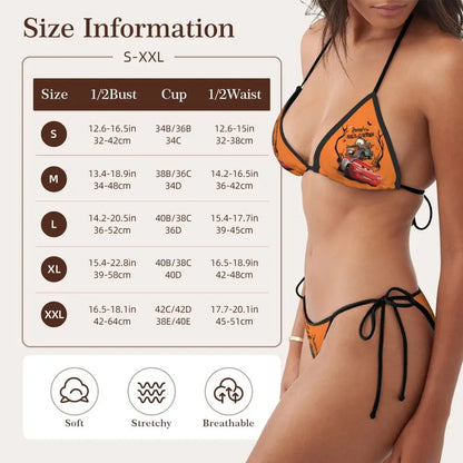 Conjunto de bikini personalizado de Rayo McQueen, traje de baño de dos piezas, bikinis de coches para mujer, conjuntos de bikini triangulares sexys para mujer, traje de baño