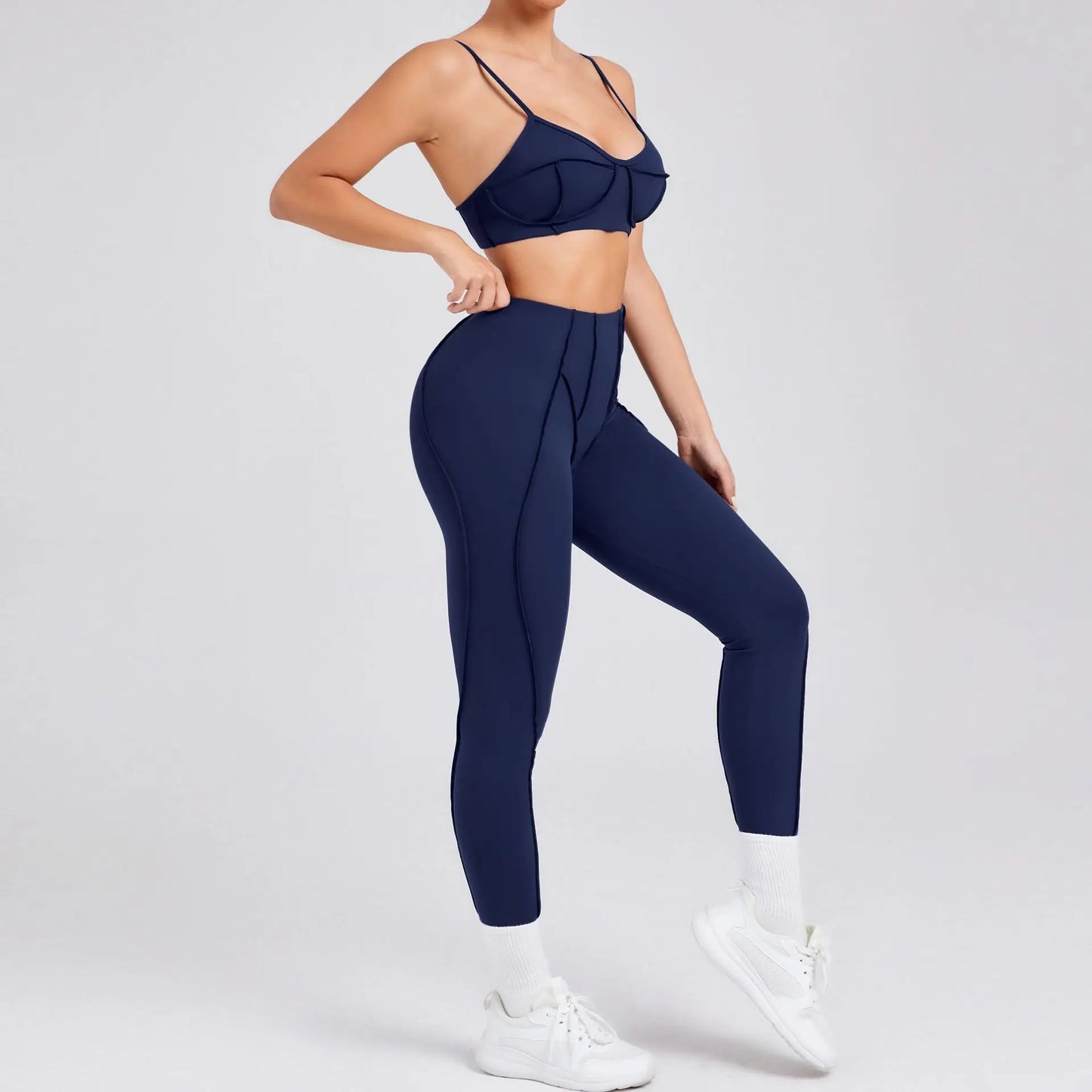 2025 New Yoga Set  2Pcs Sports Suit Women Sexy Workout Bra Suit Running Gym High Waist Legging Quick Dry Tight Yoga Clothing