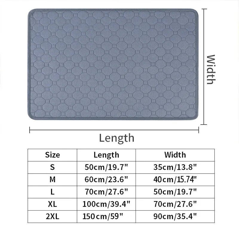 Almohadilla para orina de perro, reutilizable, lavable, para asiento de coche, suelo, sofá, impermeable, absorbente, para entrenamiento de cachorros y gatos, accesorios para mascotas