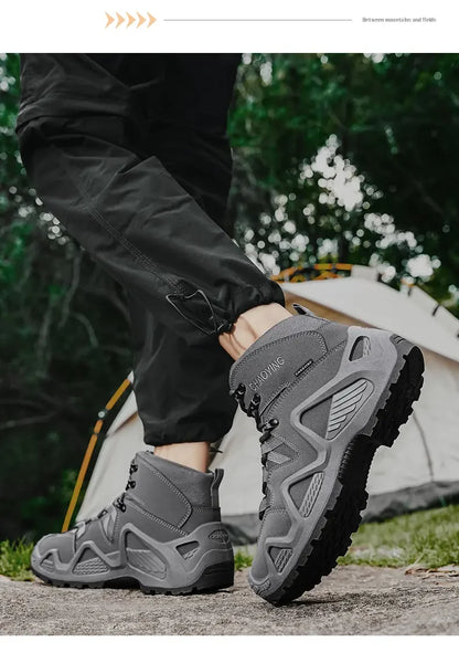 Botas tácticas para hombre con correas para entrenamiento de combate, impermeables, transpirables, ideales para senderismo y uso multifuncional en motocicleta.