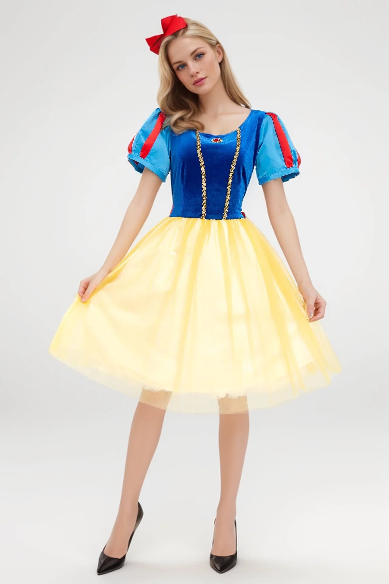 Halloween adult Snow White dress stage show cosplay Disney Anna Elsa costume adult