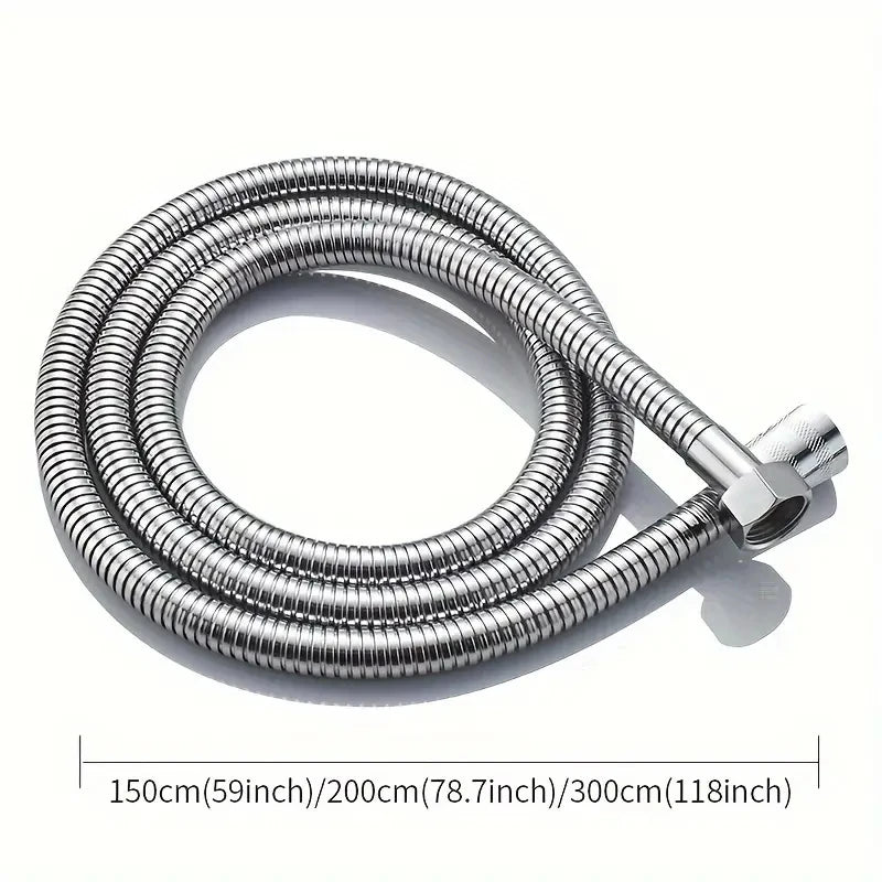 Manguera de ducha de baño de acero inoxidable, tubo flexible, cabezal de ducha, tubería de plomería para accesorios de baño