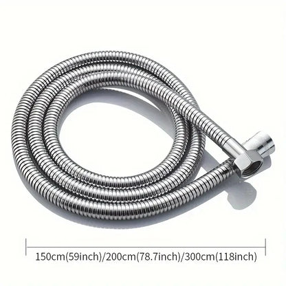 Manguera de ducha de baño de acero inoxidable, tubo flexible, cabezal de ducha, tubería de plomería para accesorios de baño