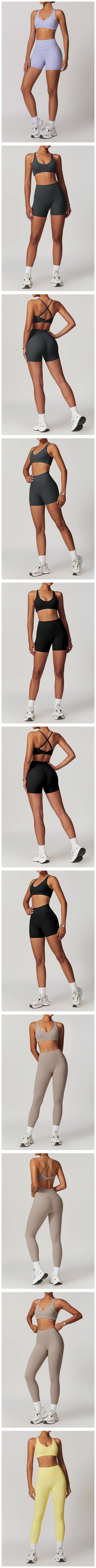 SWELTERING Conjunto de 2 piezas de ropa deportiva para mujer, conjunto de yoga, ropa deportiva para gimnasio, trajes de yoga, conjunto de fitness, chándales, sujetador deportivo, leggings para gimnasio