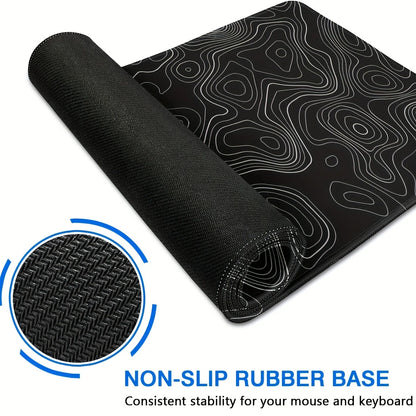 Alfombrilla de ratón grande para teclado y ratón, alfombrilla de escritorio de goma antideslizante para juegos, alfombrilla de ratón para portátil