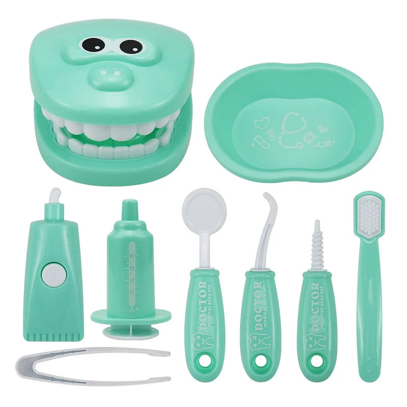 Juguetes Montessori para niños, interacción entre padres e hijos, para niñas y niños, dentistas, revisión de dientes, modelo de doctor, juego de rol, juguete de aprendizaje para bebés y niños.