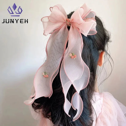 Accesorios para el cabello para niñas, accesorios para el cabello para niñas, lindos accesorios para el cabello, tocado de cola de caballo de princesa para niñas.