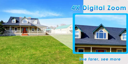 Cámara de seguridad exterior inalámbrica IP de 4 MP con alimentación solar, WiFi, batería de 7800 mAh, detección humana PIR y visión nocturna.