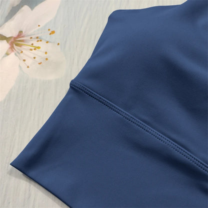 Conjunto deportivo Nude Feel Fitness para mujer, chándal sexy para yoga, ropa deportiva para gimnasio, leggings y ropa interior, ropa de entrenamiento para mujer