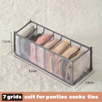 Organizador para ropa interior, calcetines, sujetadores, pantalones, bufandas, corbatas, caja de almacenamiento, organizador de ropa para vaqueros, divisores para cajones, organizador de ropa