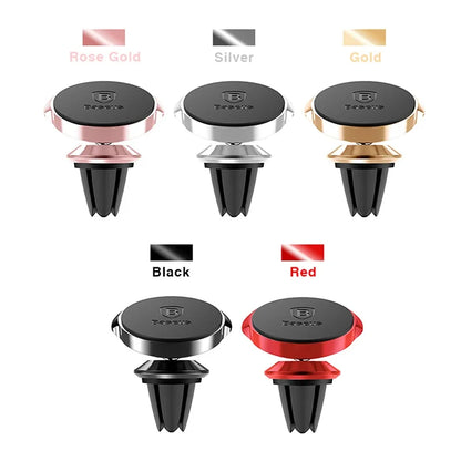 Soporte magnético para teléfono de coche Baseus para iPhone, Samsung y Xiaomi, 360 grados, para ventilación de aire.