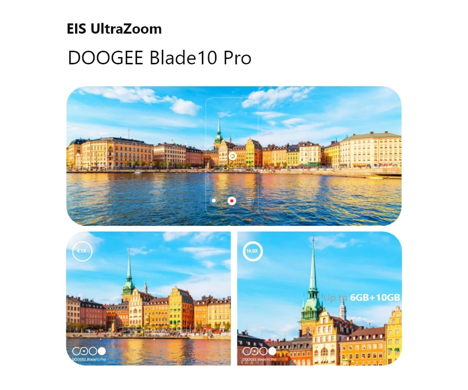 DOOGEE Blade 10 Pro (2024), teléfono móvil resistente con Android 14, 16 GB de almacenamiento + 256 GB (2 TB), pantalla HD+ de 6,56 pulgadas, batería de 5150 mAh.