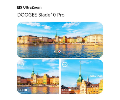 DOOGEE Blade 10 Pro (2024), teléfono móvil resistente con Android 14, 16 GB de almacenamiento + 256 GB (2 TB), pantalla HD+ de 6,56 pulgadas, batería de 5150 mAh.