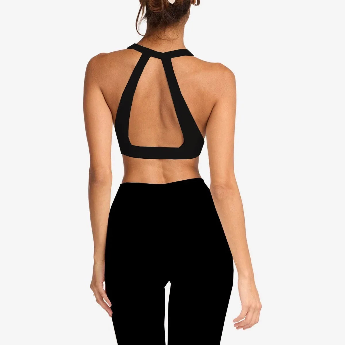 Conjunto de yoga de dos piezas para mujer PMWRUN. Incluye shorts y ropa deportiva para gimnasio.