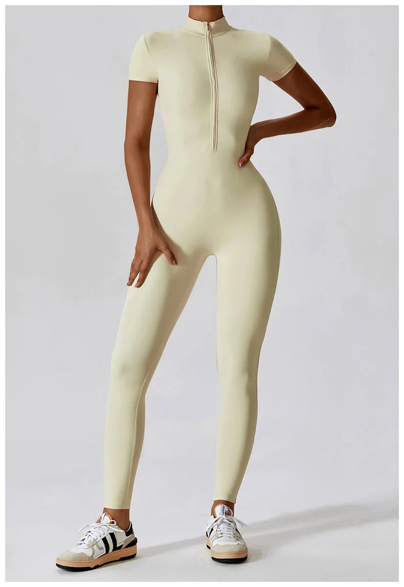 Conjunto de yoga de verano para mujer, ropa deportiva para entrenamiento, mono de gimnasio, mono deportivo siamés para mujer