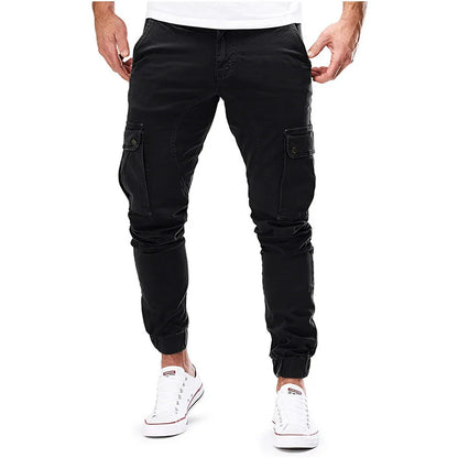 Pantalones deportivos finos de moda para hombre, pantalones casuales para correr, pantalones cargo de calle 2020, pantalones multibolsillos para hombre, pantalones deportivos para gimnasios y fitness para hombre.