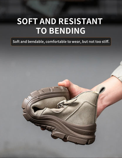 Zapatos de seguridad de moda con puntera de acero para hombre, zapatillas de trabajo, tenis de seguridad, protección industrial para los pies. Originales.