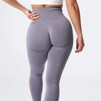 Nuevas mallas deportivas sin costuras con estampado moteado de contorno para mujer, suaves, para entrenamiento, fitness, yoga, cintura alta, ropa de gimnasio.