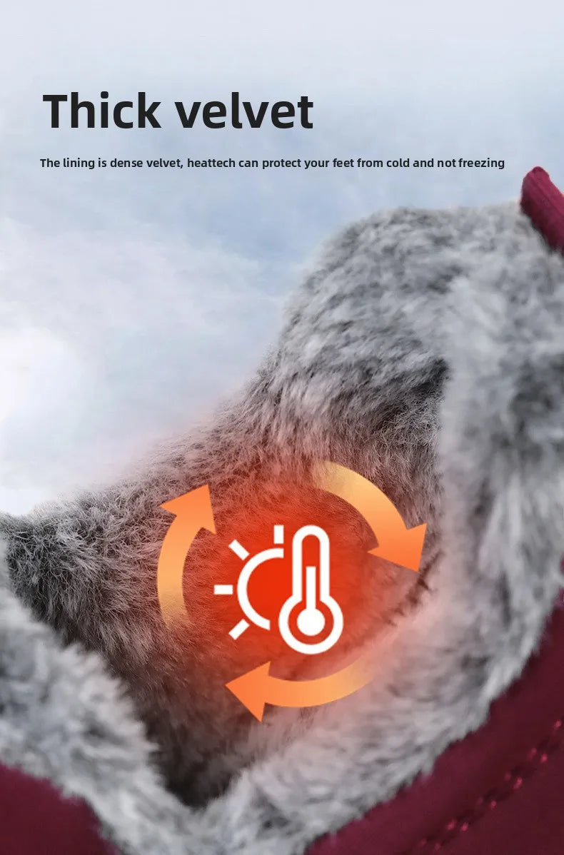 Zapatillas de deporte para hombre, botines de nieve de algodón cálido, zapatos casuales, zapatos de diseñador, botas de nieve impermeables, envío gratuito.