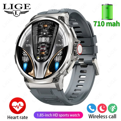 Reloj inteligente Ultra HD de 1,85 pulgadas para hombre, con GPS, pulsera deportiva para exteriores, batería grande de 710 mAh, reloj de seguimiento de actividad física para Android e iOS.