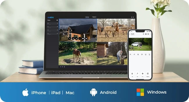 Cámara de seguridad celular REOLINK 4K, SIM 3G/4G LTE, alimentación solar, visión nocturna a color, almacenamiento local/en la nube, cámara exterior con batería