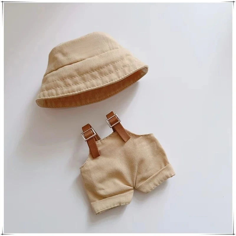 Para Labubu 15-17 cm v1v2 Conjunto de accesorios de atuendo Mini sombrero mono decoración ropa pequeña juguetes para niños regalo de cumpleaños