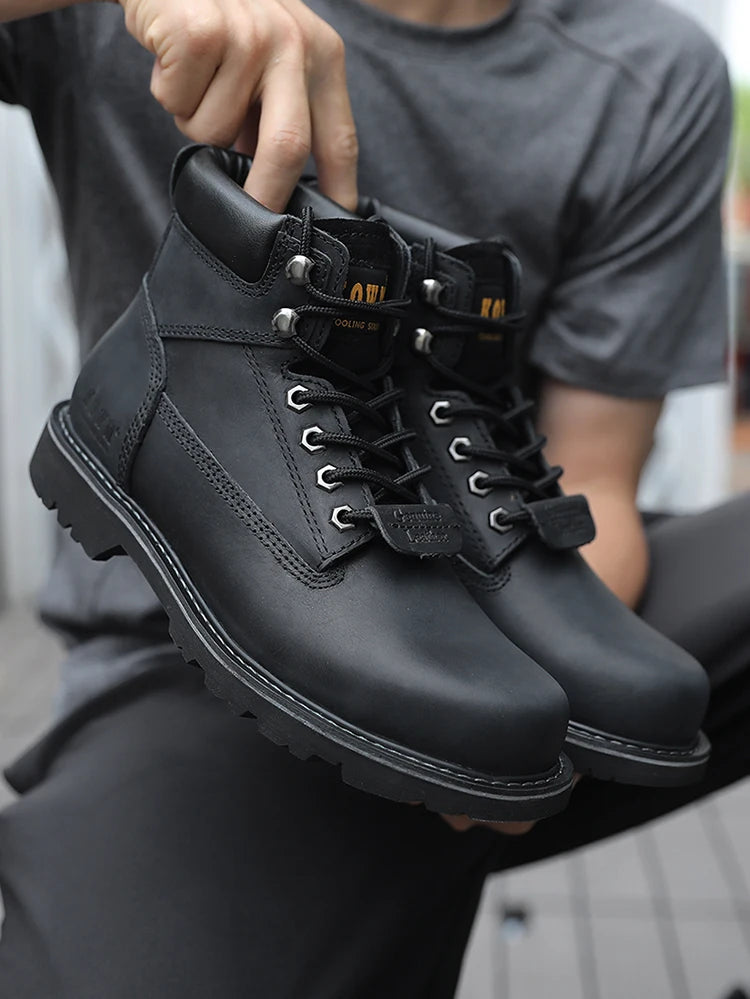 Zapatos de senderismo para hombre, botas de caza impermeables, botines tácticos de combate en el desierto, zapatos de trekking, zapatillas de trabajo de cuero para caminar para mujer