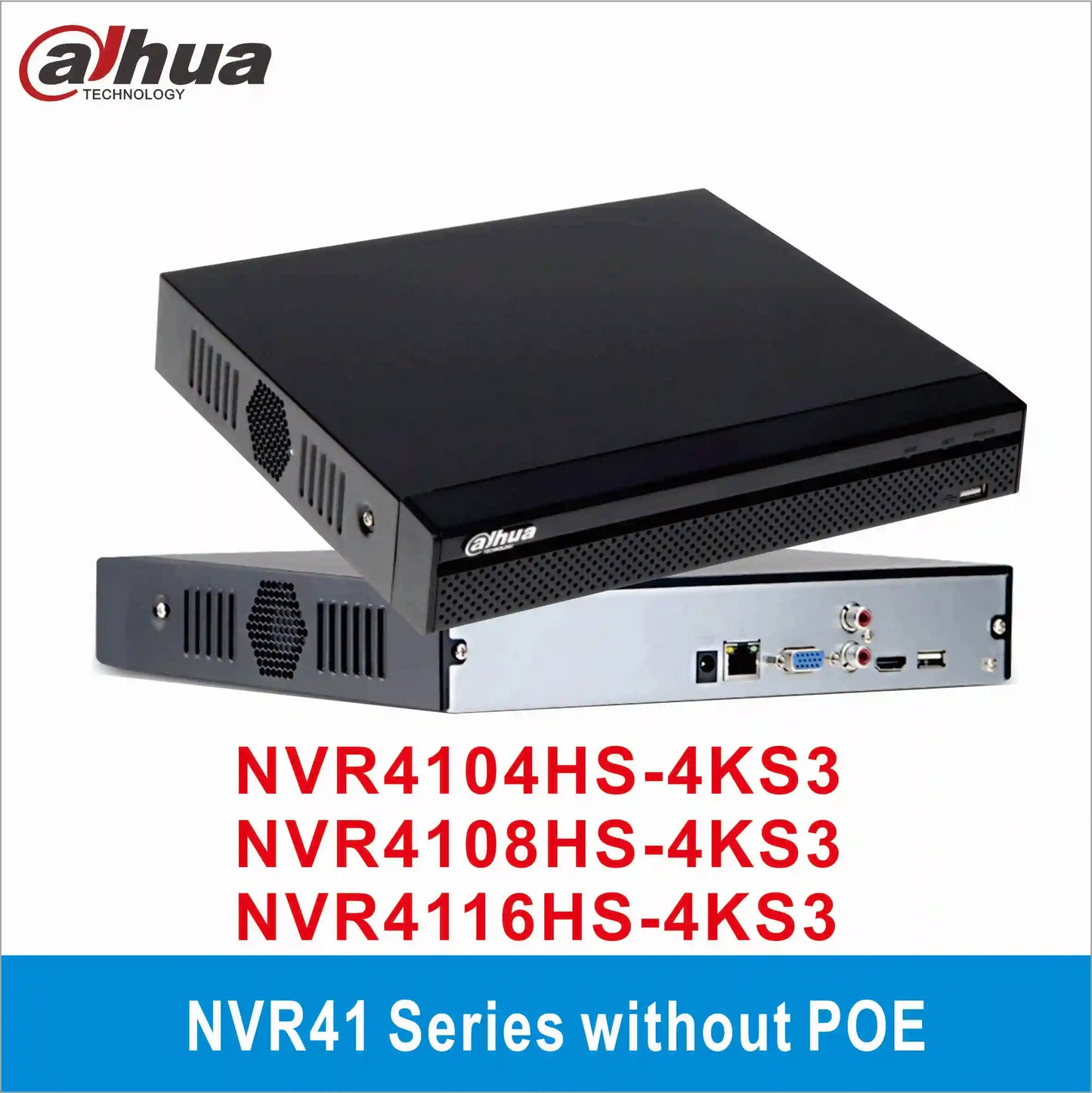 Grabador de vídeo en red (NVR) Dahua para CCTV: NVR4104HS-4KS3, NVR4108HS-4KS3, NVR4116HS-4KS3. 4 canales, 8 canales, 16 canales. Sistema de seguridad doméstica de hasta 8 MP.