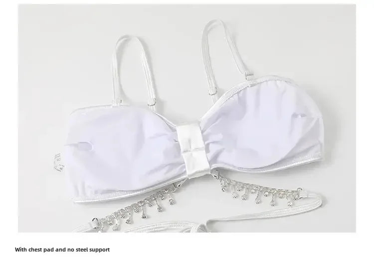 Sexy Bikini Three-Piece Set Swimsuit Women's Ins Slimming Cover-Up Thermal Spring Bathing Female Model Skirt Style Swimsuit