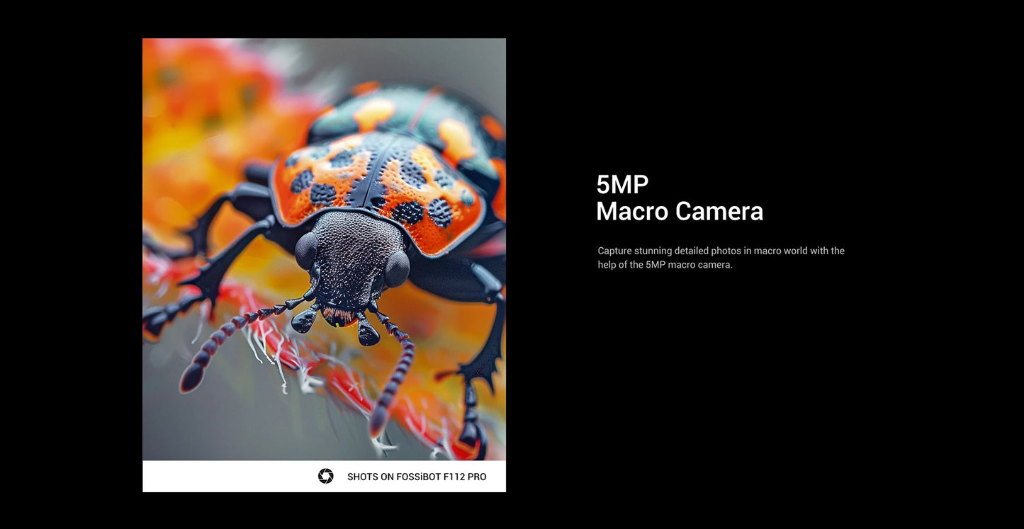 [Estreno mundial] Fossibot F112 PRO 5G Smartphone resistente, pantalla HD+ de 6,88", batería de 7150 mAh, 24 GB (8+16) + 256 GB, Android 14, cámara de 50 MP