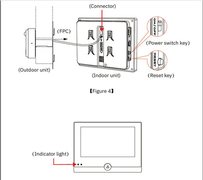 KUXA 4.3 Inch 1080P/158° Wifi Smart Door Bell Camera Tuya Video Door Peepholes PIR Movement Detection Eye Wireless Doorbell