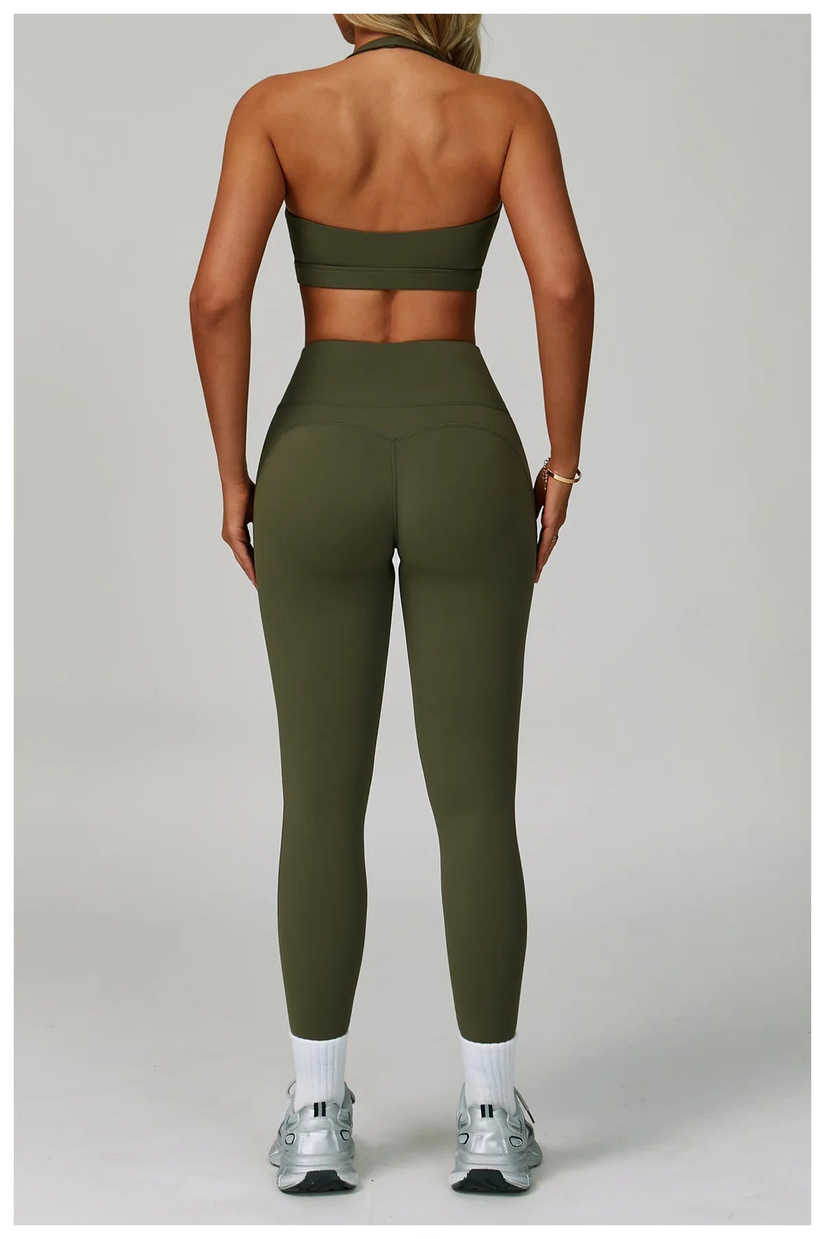 2 Piece Set Women's Tracksuit Fitness Clothes Yoga Sets Sportswear Workout Bra High Waist Leggings Set Gym Clothing Sports Suits